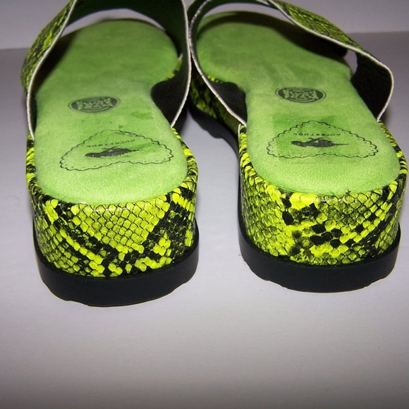 Ladies Rocket Dog Snakeskin Print Slides Sandals 7 - Picture 4 of 5